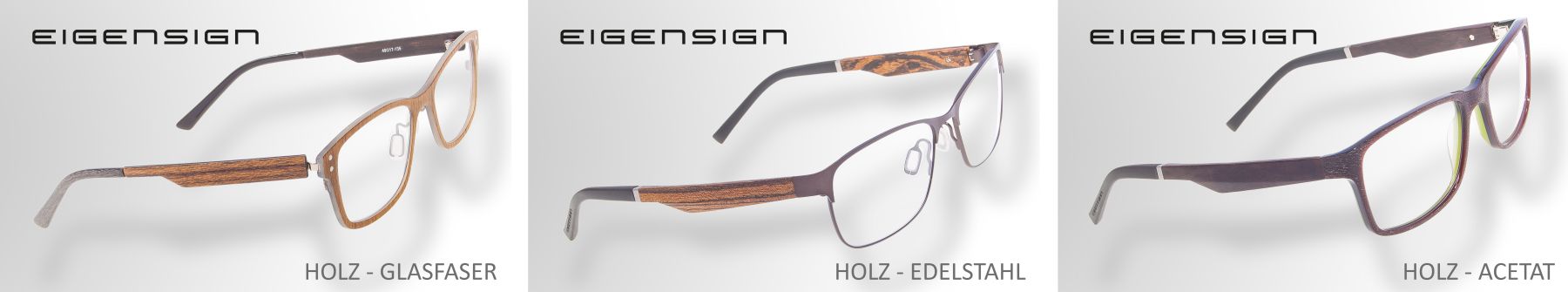 Eigensign Holz Modelle